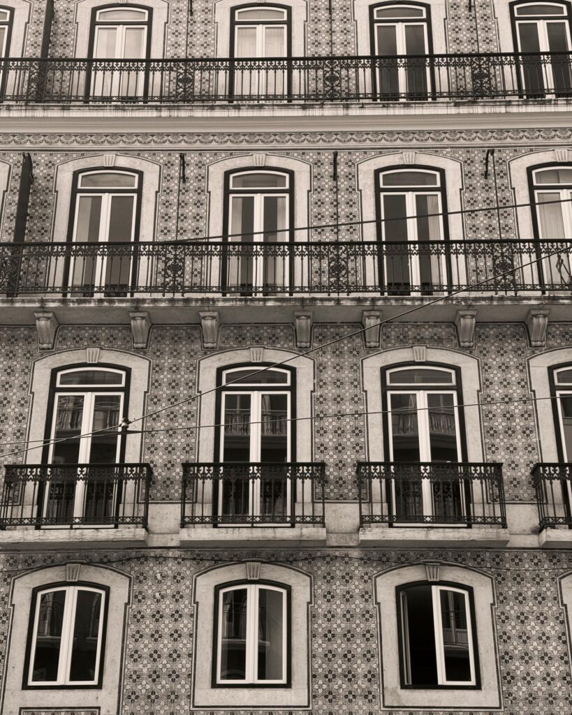 Lisbon, Portugal, tilework on homes
