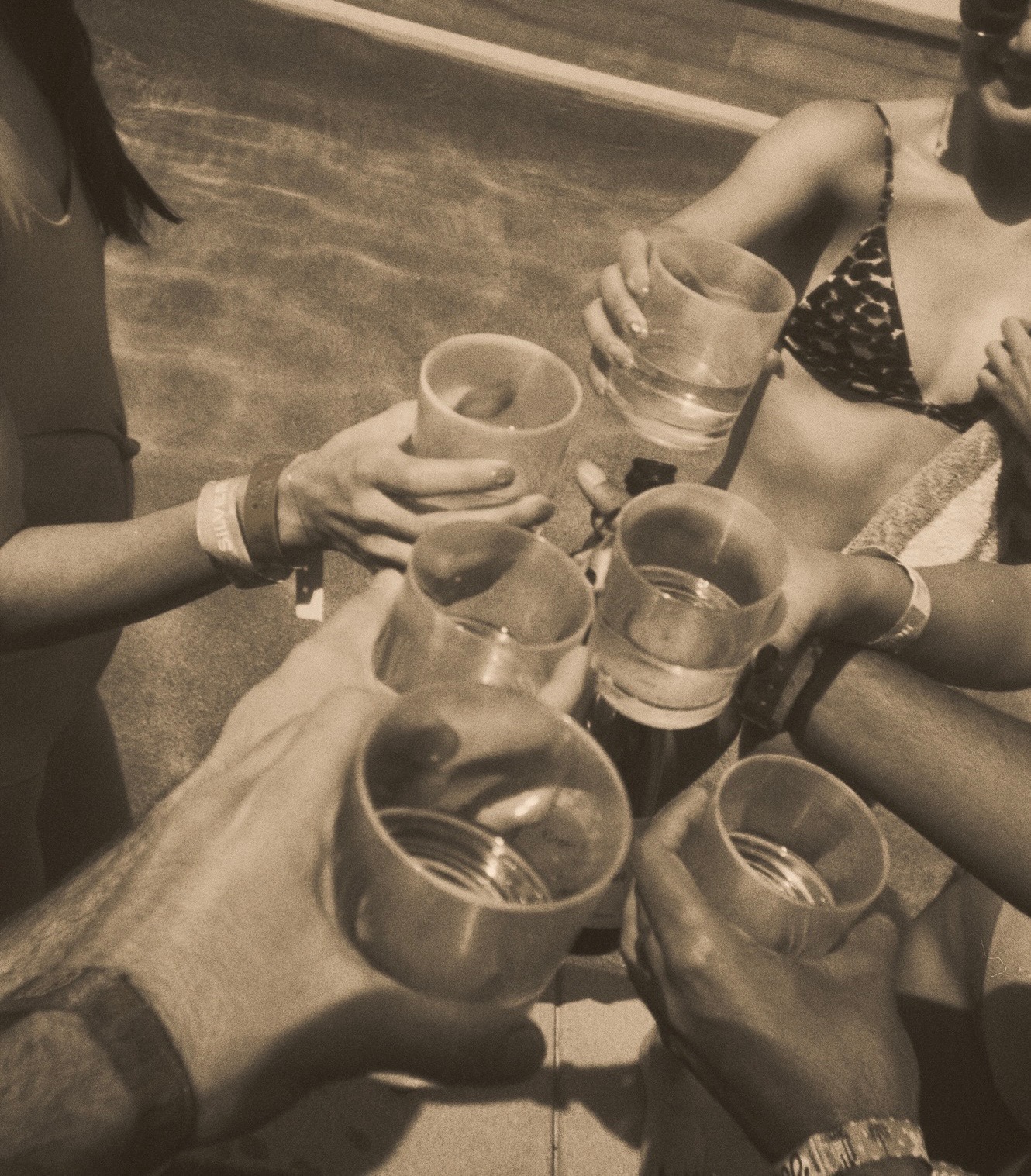 Coachella cheers with friends