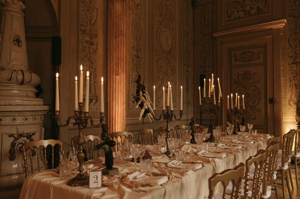 Italian Wedding Table Setting